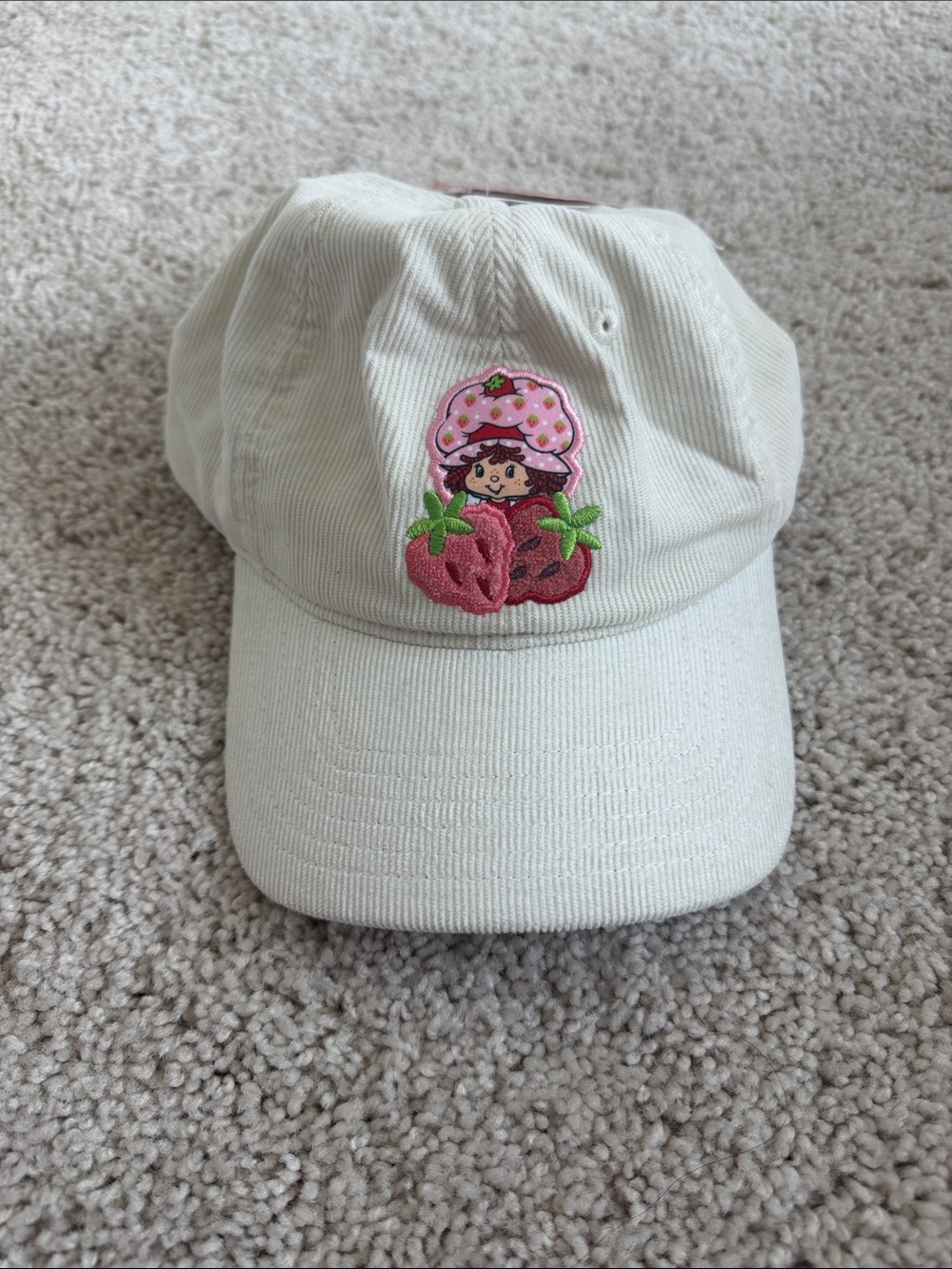 Adults Strawberry Shortcake Patch Embroidered Cap